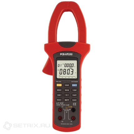 Токовые клещи PCE-UT232 со встроенным ваттметром.
