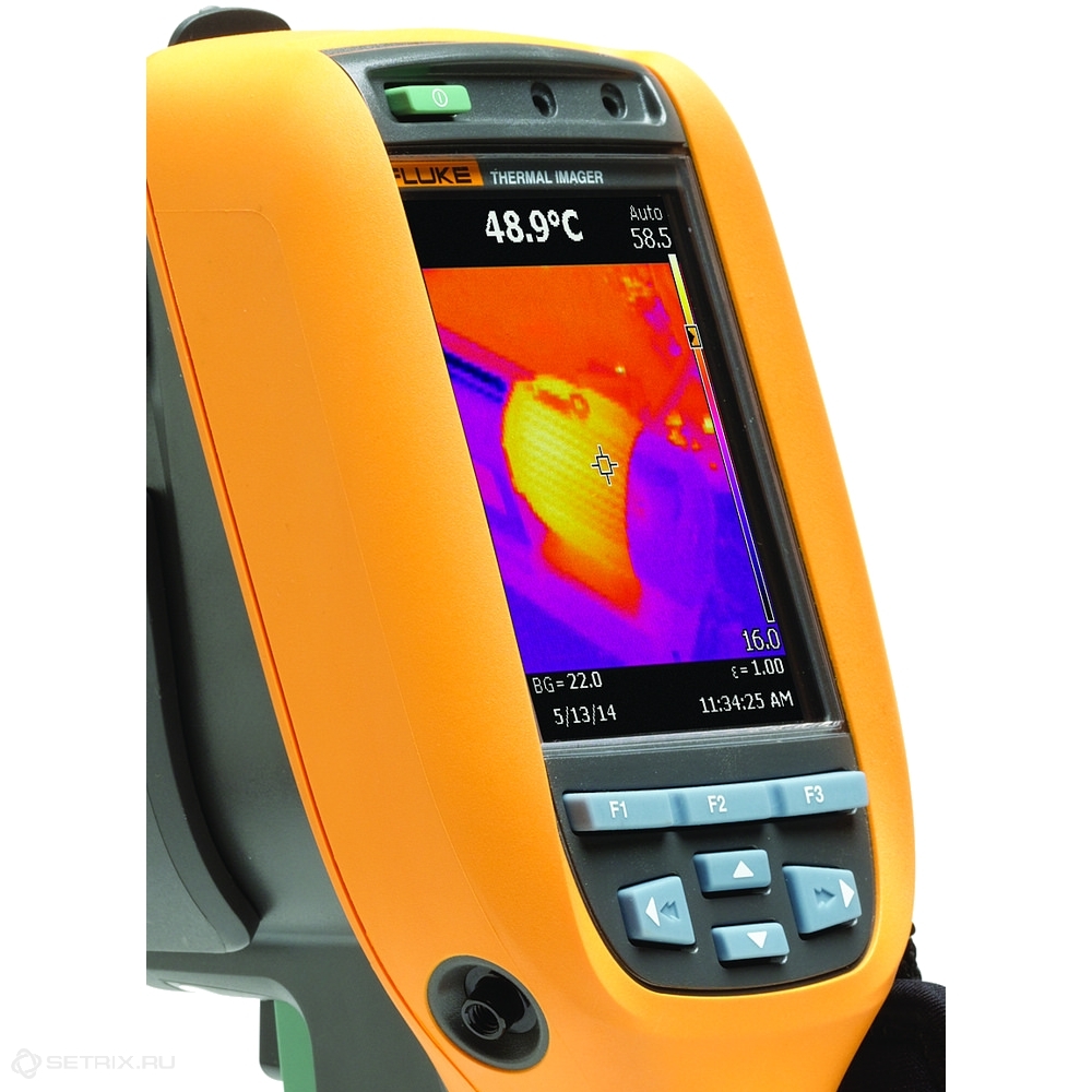 Тепловизор Fluke Ti95 с разрешением 80х80 точек.
