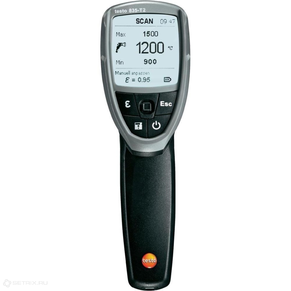 Высокотемпературный пирометр Testo 835-T2, диапазон до 1500 С