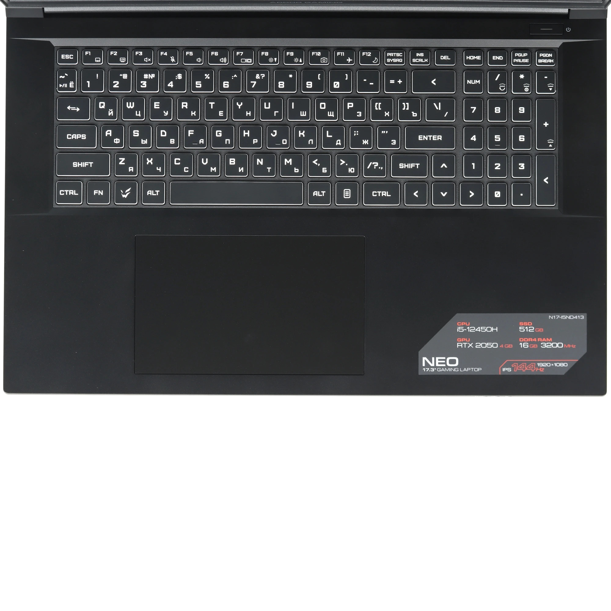 Ноутбук ARDOR GAMING NEO N17-I5ND413