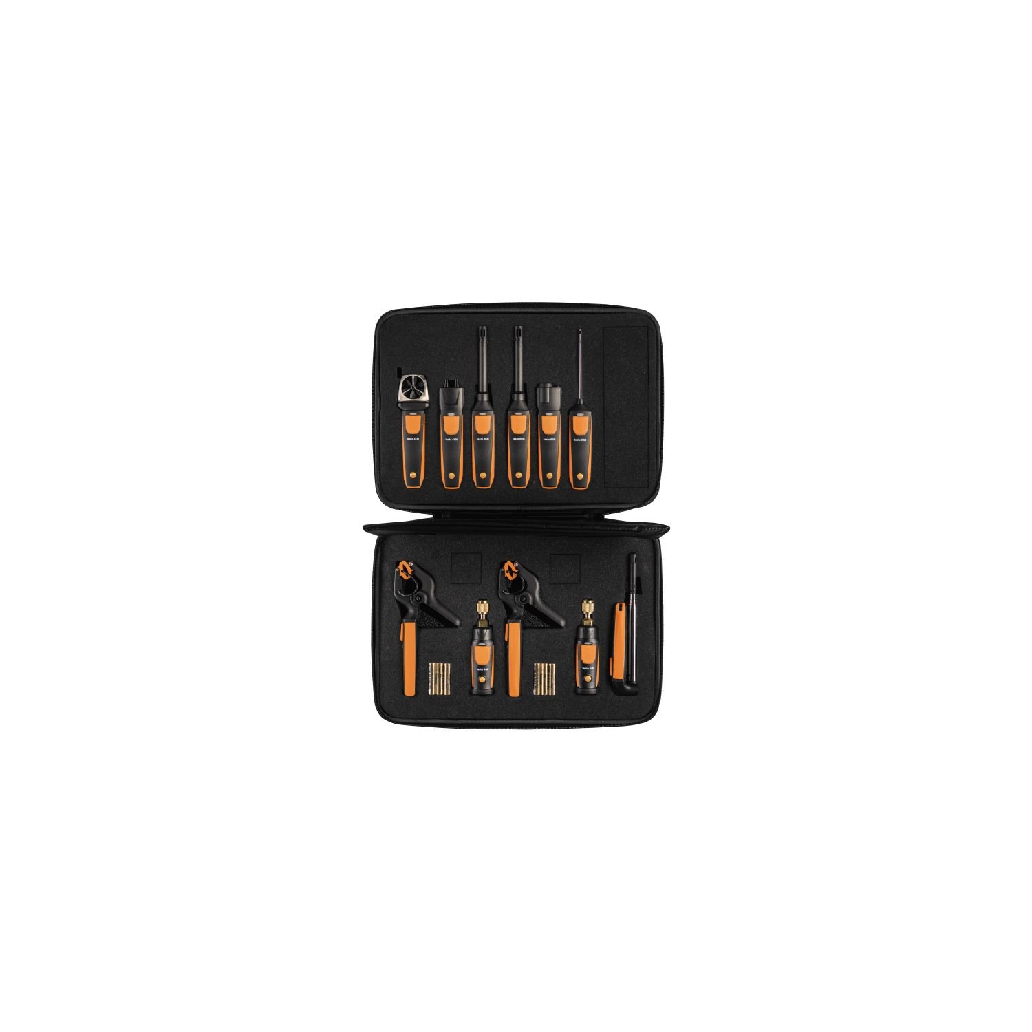 Набор смарт-зондов для холодильных и вентиляционных систем (кейс/2x testo 549i 2 Gen,2x testo 115i 2 Gen ,2x 605i 2 Gen, 805i, 405i,410i, 905i, 510i), протокол калибровки, батарейки