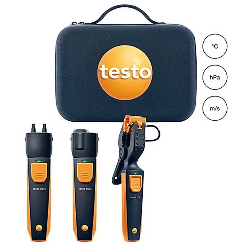 Набор смарт-зондов для систем отопления (кейс/testo 115i 2 Gen , 805i, 510i), протокол калибровки, батарейки