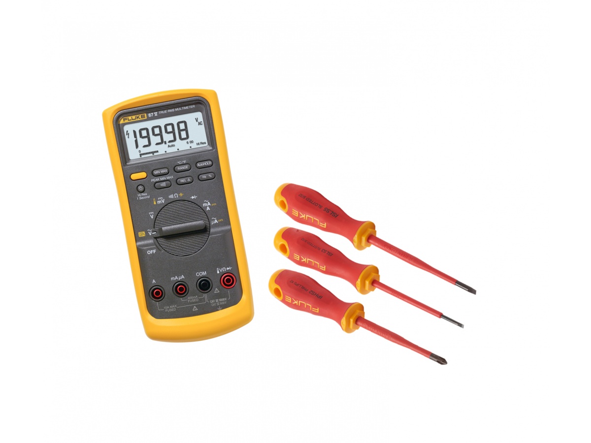 Комплект Fluke IB875M - мультиметр Fluke 87V с набором отвёрток